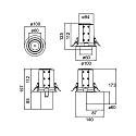 Brumberg Plafonnier encastr� TRAXX MINI pivotant, rotatif, direct IP20, noir gradable