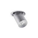 Plafonnier encastr� TRAXX MIDI pivotant, rotatif, direct IP20, argent gradable