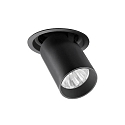 Spot TRAXX MIDI rond, pivotant, rotatif, commutable LED IP20, noir  