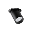 Plafonnier encastr� TRAXX MAXI pivotant, rotatif, direct IP20, noir gradable