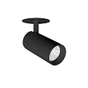 Spot TRAXX MINI rond, pivotant, rotatif, commutable LED IP20, noir  