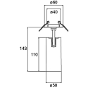 Brumberg spot TRAXX MINI round, swivelling, rotatable, switchable LED IP20, black 
