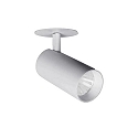 Spot TRAXX MINI rond, pivotant, rotatif, commutable LED IP20, argent 