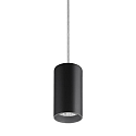 Luminaire � suspension TRAXX MIDI rond, commutable LED IP20, noir 