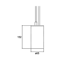 Brumberg Luminaire � suspension TRAXX MAXI contr�lable par DALI, direct IP20, noir gradable