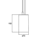 Brumberg Luminaire � suspension TRAXX MAXI rond, commutable LED IP20, blanche 