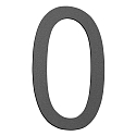 Num�ros de maison petit, anthrazit