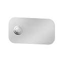 Plaque � sonnette  11 X 6 angulaire, langue, acier inoxydable
