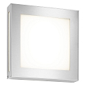 Luminaire mural d�ext�rieur 22 x 22 carr� IP44, acier inoxydable 