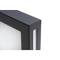 CMD Creative Metalldesign Outdoor LED wall luminaire 22 x 22cm, IP44, 12W 3000K, stainless steel / opal glass, anthracite