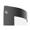 CMD Creative Metalldesign Luminaire mural d�ext�rieur 1 voie, langue, semi-circulaire, avec capteur IP44, anthrazit 