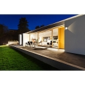 CMD Creative Metalldesign Outdoor wall luminaire 22 x 22cm, IP44, E27, stainless steel / opal glass, brushed