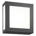 Luminaire mural d�ext�rieur 22 x 22 carr�, avec d�tecteur de mouvement E27 IP44, anthrazit