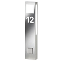 Num�ro de maison lumineux AQUA PAULO POWER - HOUSE NR CUTTED 2 voies, pr�t � l'emploi, avec prise de courant 2G11 IP44