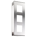 Luminaire mural d�ext�rieur AQUA TRILO 3 fois, angulaire E27 IP44, acier inoxydable