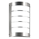 Luminaire mural d�ext�rieur langue, semi-circulaire, avec grille IP44, acier inoxydable 