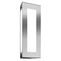 Luminaire mural d�ext�rieur TRAPEZ 1 voie, angulaire E27 IP44, acier inoxydable
