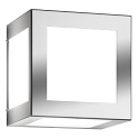 Luminaire mural d�ext�rieur AQUA CUBO forme en d� E27 IP44, acier inoxydable bross�