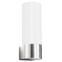 Luminaire mural d�ext�rieur AQUA WALL forme en d� E27 IP44, acier inoxydable bross�