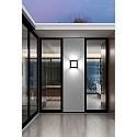 CMD Creative Metalldesign Outdoor LED wall luminaire AQUA LEGENDO, IP44, 12W 3000K 1200lm, stainless steel / opal glass, anthracite