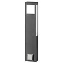 Lampadaire d�ext�rieur AQUA PAULO POWER angulaire, avec prise de courant 2G11 IP44, anthrazit 