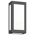 Outdoor LED wall luminaire AQUA RAIN, IP44, 12W 3000K 1200lm, stainless steel, anthracite