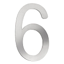Num�ros de maison 6 petit, acier inoxydable bross�