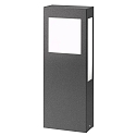 Lampadaire d�ext�rieur AQUA PAULO 40CM angulaire, plat 2G11 IP44, anthrazit gradable