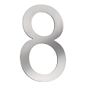 Num�ros de maison 8 petit, acier inoxydable bross�