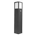 Lampadaire d�ext�rieur angulaire, avec capteur, 3 p�les E27 IP54, anthrazit