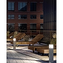 CMD Creative Metalldesign Outdoor floor luminiare with motion sensor, IP54, 65cm, E27 max. 15W, aluminium / opal glass, anthracite