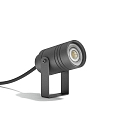 Projecteur d'ext�rieur GU10 / REMOVABLE SPIKE � 1 flamme, cylindrique, avec prise de courant, inclinable GU10 IP65, anthrazit