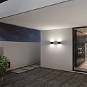 CMD Creative Metalldesign Luminaire mural d�ext�rieur 12CM haut bas, angulaire IP54, anthrazit 