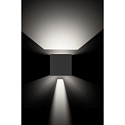 Outdoor LED wall luminaire, 2-side beam, adjustable beam angle, 12W 3000K