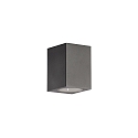 outdoor wall luminaire down, square GU10 IP65, anthracite