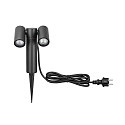 CMD Creative Metalldesign outdoor spot GU10 / REMOVABLE SPIKE 2 flames, cylindrical, with plug, tiltable GU10 IP65, anthracite