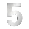Num�ros de maison 5 grand, acier inoxydable bross�