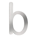 Num�ros de maison b petit, acier inoxydable bross�