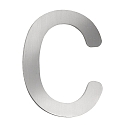 Num�ros de maison c petit, acier inoxydable bross�