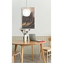 Casablanca pendant luminaire ACAI 16 1 flame E27 IP20, mat, opal white dimmable