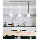 Casablanca Luminaire à suspension ACAI 16 3 flammes E27 IP20, mat, blanc opale gradable