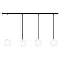 Luminaire à suspension ACAI 16 4 flammes E27 IP20, mat, blanc opale gradable