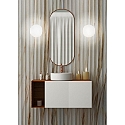 Casablanca Applique et plafonnier ACAI 16 E27 IP20, mat, blanc opale gradable