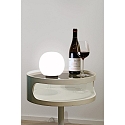 Casablanca Lampe de table ACAI 16 avec interrupteur E27 IP20, mat, blanc opale gradable