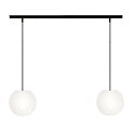 Luminaire à suspension ACAI 21 à 2 flammes E27 IP20, mat, blanc opale gradable