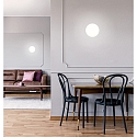 Casablanca Applique et plafonnier ACAI 21 E27 IP20, mat, blanc opale gradable