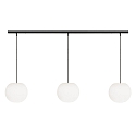 Luminaire à suspension ACAI 26 3 flammes E27 IP20, mat, blanc opale gradable