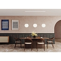 Casablanca pendant luminaire ACAI 26 3 flames E27 IP20, mat, opal white dimmable