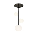 Luminaire à suspension ACAI 16|21|26 3 flammes, rond E27 IP20, mat, blanc opale gradable