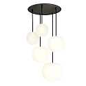 Luminaire à suspension ACAI 16|21|26 5 flammes, rond E27 IP20, mat, blanc opale gradable